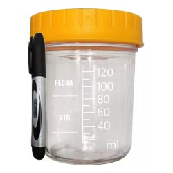 5 Frascos De Vidrio Leche...